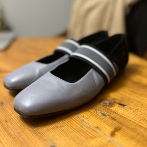 M. Gemi / The Ballare Grey and Black Slip On Shoes